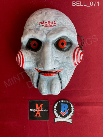 BELL_071 - Billy Trick Or Treat Studios Vaccuform Mask Autographed By Tobin Bell