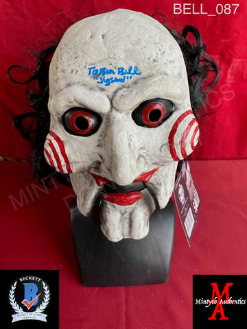 BELL_087 - Billy Trick Or Treat Studios (Detached Jaw) Mask Autographed By Tobin Bell