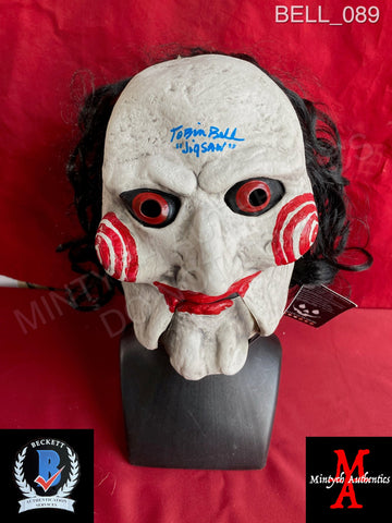 BELL_089 - Billy Trick Or Treat Studios Vaccuform Mask Autographed By Tobin Bell