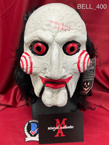 BELL_400 - Saw - Billy Trick Or Treat Studios Mask Autographed By Tobin Bell