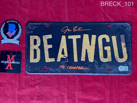 BRECK_101 - BEATNGU Replica Metal License Plate Autographed By Jonathan Breck
