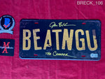BRECK_106 - BEATNGU Replica Metal License Plate Autographed By Jonathan Breck