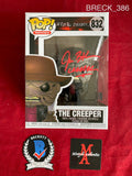 BRECK_386 - Jeepers Creepers 832 The Creeper Funko Pop! Autographed By Jonathan Breck