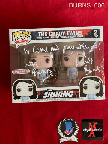 BURNS_006 - The Grady Twins Target Exclusive 2 Pack Funko Pop! (IMPERFECT) Autographed By Lisa & Louise Burns