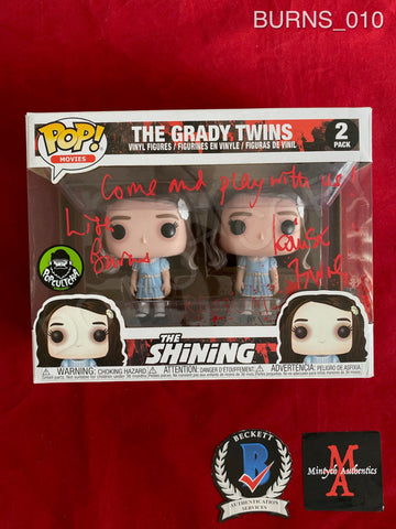 BURNS_010 - The Grady Twins POPCHULTA Exclusive 2 Pack Funko Pop! Autographed By Lisa & Louise Burns