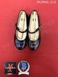 BURNS_012 - Black Shoes Shoes Autographed By Lisa & Louise Burns
