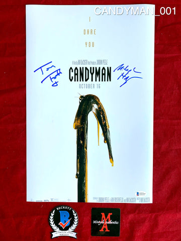 Tony Todd autograph 8x10, Candyman, in red paint pen
