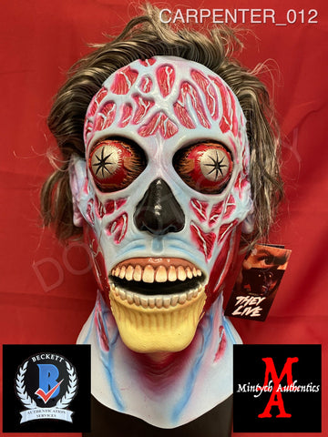 CARPENTER_012 - They Live Trick Or Treat Studios Mask Autographed By John Carpenter
