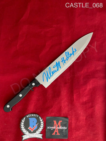CASTLE_068 - Real 8" Steel Knife Autographed By Nick Castle