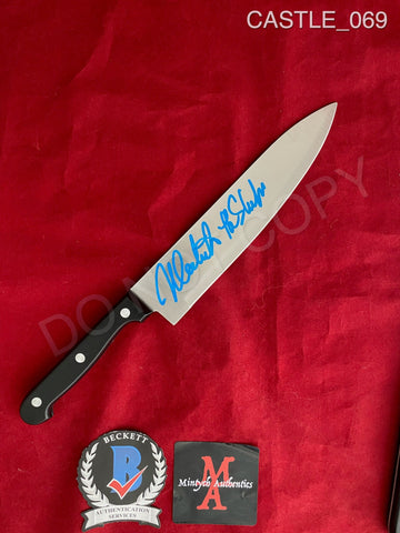CASTLE_069 - Real 8" Steel Knife Autographed By Nick Castle