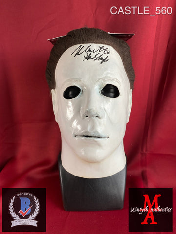 CASTLE_560 - Michael Myers Trick Or Treat Studios Mask Autographed By Nick Castle