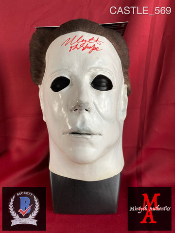 CASTLE_569 - Michael Myers Trick Or Treat Studios Mask Autographed By Nick Castle