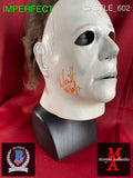CASTLE_602 - Michael Myers Trick Or Treat Studios Mask (IMPERFECT) Autographed By Nick Castle