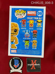 CHIKLIS_006 - Marvel Universe 09 The Thing (Vaulted) Funko Pop! Autographed By Michael Chiklis