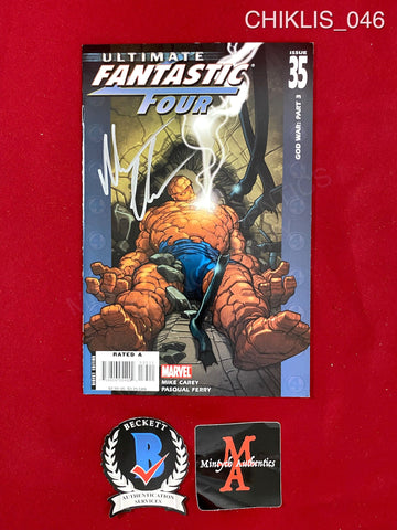 CHIKLIS_046 - Marvel Comics Ultimate Fantastic Four Issue 35 Comic Book Autographed By Michael Chiklis