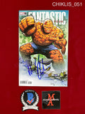 CHIKLIS_051 - Marvel Comics Fantastic Four 7 Variant Edition Comic Book Autographed By Michael Chiklis