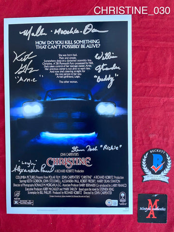 CHRISTINE_030 - 11x17 Photo Autographed By Keith Gordon, Steven Tash, Alexandra Paul, William Ostrander, Malcolm Danare