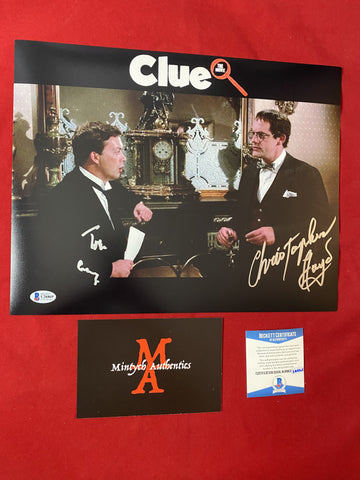 CLUE_002 - 11x14 Photo Autographed By Tim Curry & Christopher Lloyd