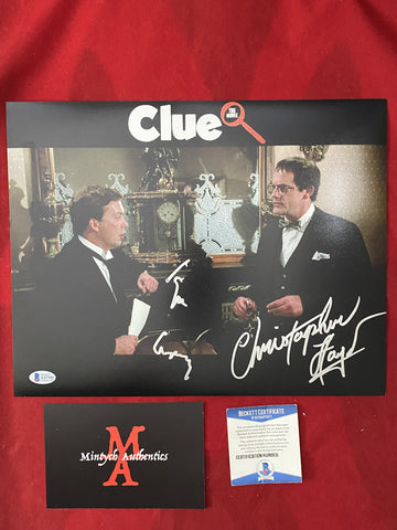 CLUE_012 - 11x14 Photo Autographed By Tim Curry & Christopher Lloyd