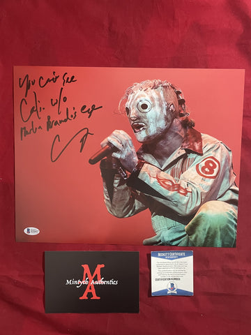 COREY_080 - 11x14 Photo Autographed By Corey Taylor