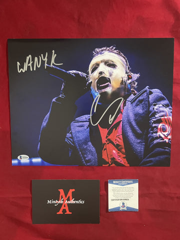 COREY_093 - 11x14 Photo Autographed By Corey Taylor