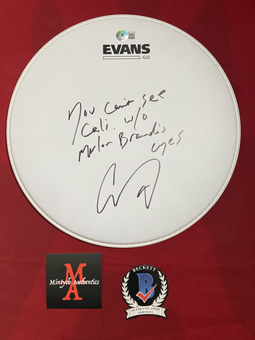 COREY_131 - 12" Evans White Drumhead Autographed By Corey Taylor