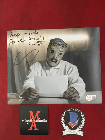 COREY_261 - 8x10 Photo Autographed By Corey Taylor