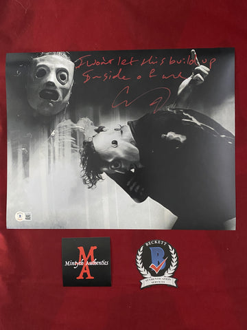 COREY_300 - 11x14 Photo Autographed By Corey Taylor