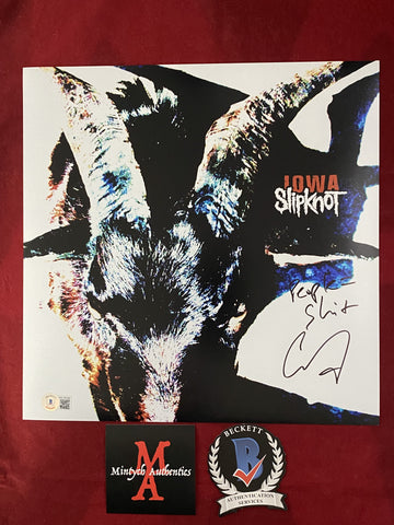 COREY_337 - 12x12 Photo Autographed By Corey Taylor