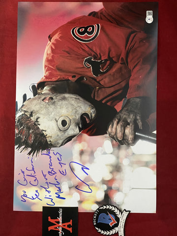 COREY_346 - 12x18 Photo Autographed By Corey Taylor