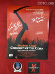 COTC_088 - 11x14 Photo Autographed By Courtney Gains & Jonathan Franklin