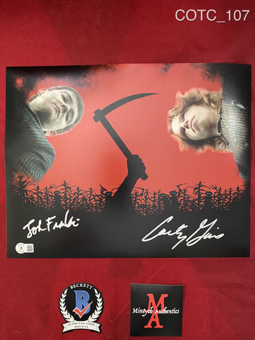 COTC_107 - 11x14 Photo Autographed By Courtney Gains & Jonathan Franklin
