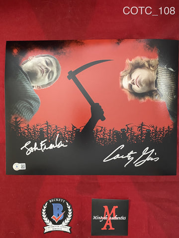 COTC_108 - 11x14 Photo Autographed By Courtney Gains & Jonathan Franklin