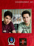 COUSINVINNY_001 - 8x10 Photo Autographed By Ralph Macchio & Mitchell Whitfield