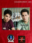 COUSINVINNY_004 - 8x10 Photo Autographed By Ralph Macchio & Mitchell Whitfield
