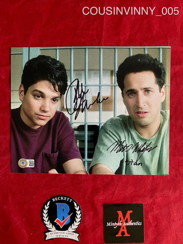 COUSINVINNY_005 - 8x10 Photo Autographed By Ralph Macchio & Mitchell Whitfield