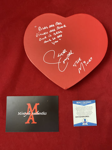 COWPER_070 - Heart Shaped Box Autographed By Peter Cowper