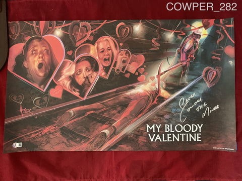 COWPER_282 - My Bloody Valentine (Shout Factory Exclusive) Poster Autographed By Peter Cowper
