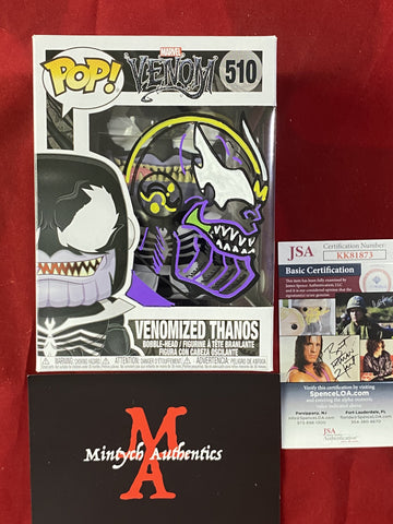 DELAROSA_007 - Venomized Thanos 510 Funko Pop! Autographed By Sam De La Rosa