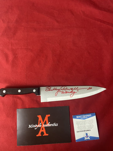 DUVALL_329 - Real 8" Butchers Knife Autographed By Shelley Duvall