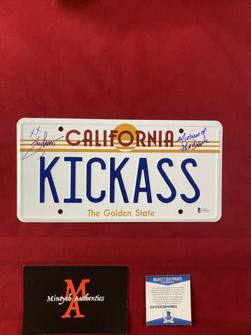 ELVIRA_312 - KICKASS Elvira License Plate Autographed By Elvira