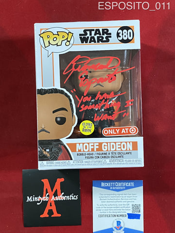 ESPOSITO_011 - Star Wars 380 Moff Gideon Target Exclusive Funko Pop! Autographed By Giancarlo Espostio