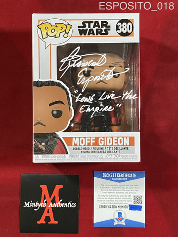 ESPOSITO_018 - Star Wars 380 Moff Gideon  Funko Pop! Autographed By Giancarlo Espostio