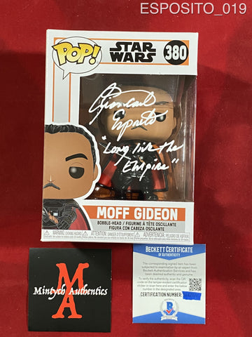 ESPOSITO_019 - Star Wars 380 Moff Gideon  Funko Pop! Autographed By Giancarlo Espostio