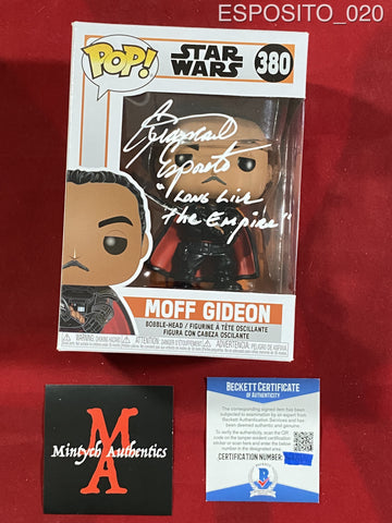 ESPOSITO_020 - Star Wars 380 Moff Gideon  Funko Pop! Autographed By Giancarlo Espostio