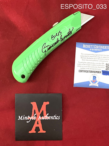 ESPOSITO_033 - Real Screen Accurate Utility Knife Autographed By Giancarlo Espostio