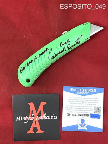 ESPOSITO_049 - Real Screen Accurate Utility Knife Autographed By Giancarlo Espostio
