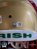 ESTIME_203 - Notre Dame Riddell SPEED Replica Full Size Helmet Autographed By Audric Estime
