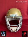 ESTIME_204 - Notre Dame Riddell SPEED Replica Full Size Helmet Autographed By Audric Estime
