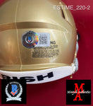 ESTIME_220 - Notre Dame Riddell SPEED Mini Helmet Autographed By Audric Estime